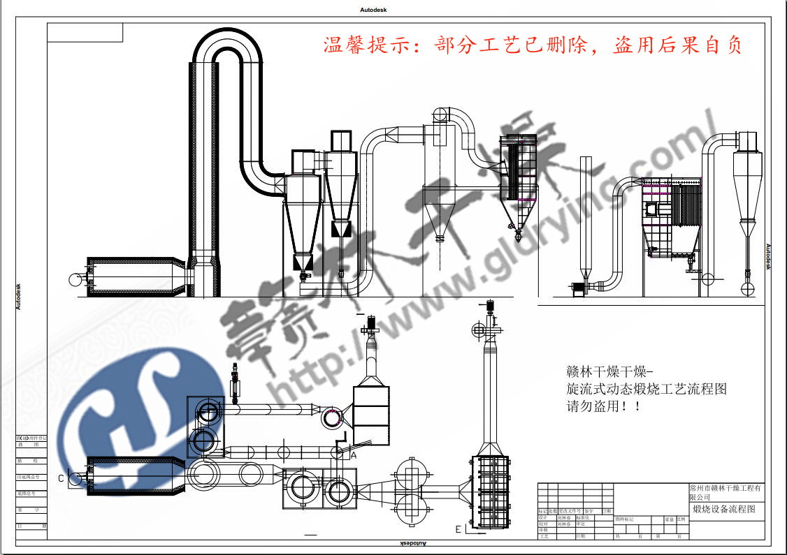 試驗型旋流式動態煅燒設備