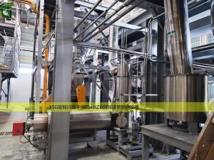 旋轉閃蒸干燥機+回轉滾筒煅燒設備